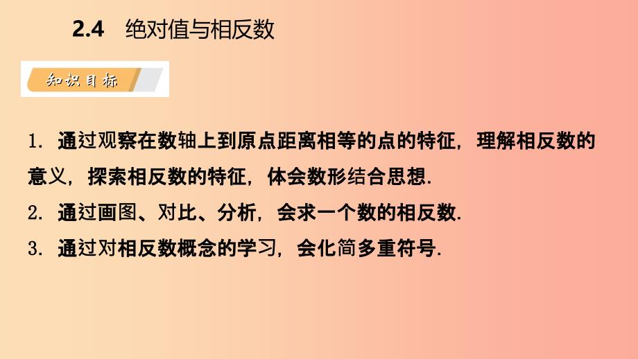 2019年秋七年级数学上册第二章有理数2.4绝对值与相反数2.4.2相反数导学课件新版苏科版.ppt_第3页