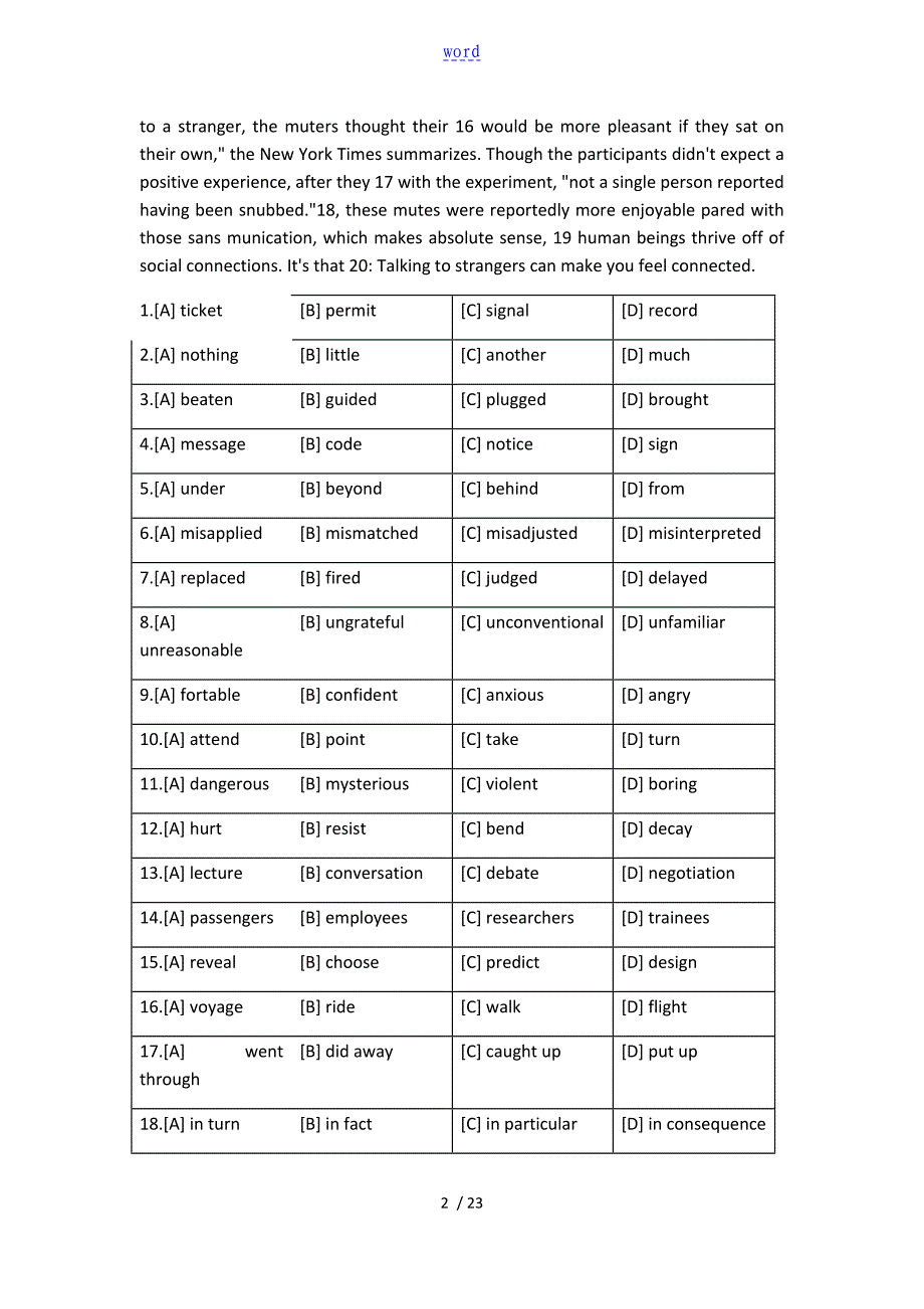 2015研究生入学考试英语二真题问题详解解析汇报_第2页