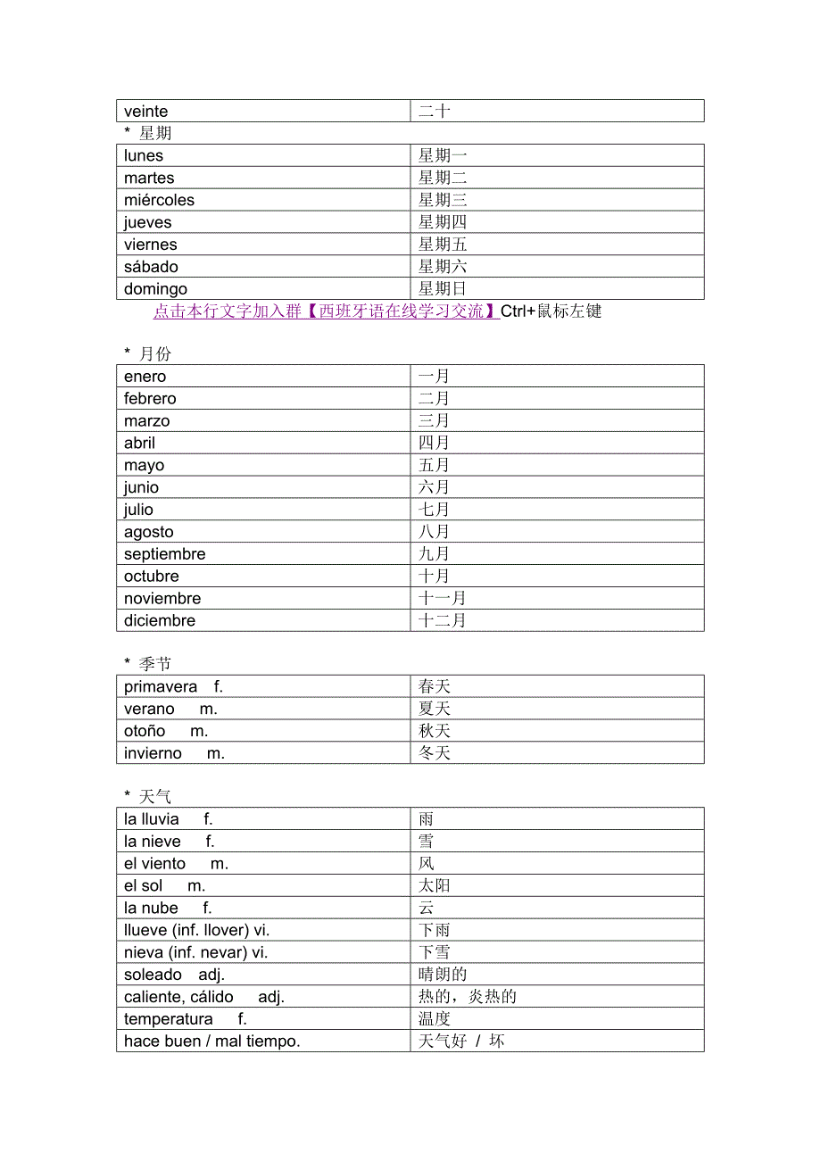 西班牙语的常用词汇表_第3页