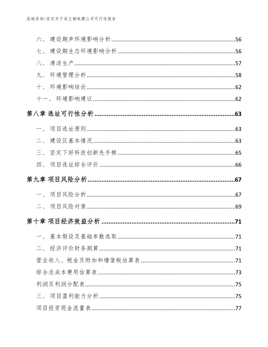 安庆关于成立铜电镀公司可行性报告（参考范文）_第4页