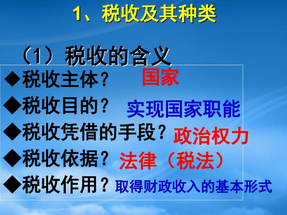 福建省福清高一政治征税和纳税课件_第3页