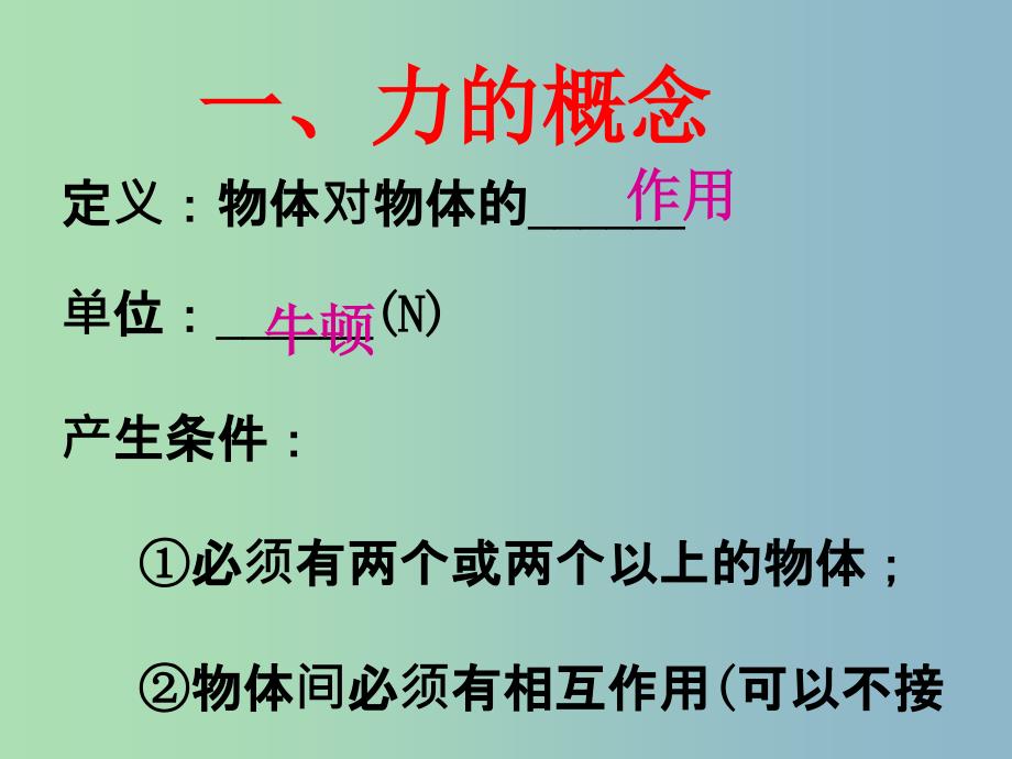 八年级物理下册 第七章 力复习课件 （新版）新人教版.ppt_第3页