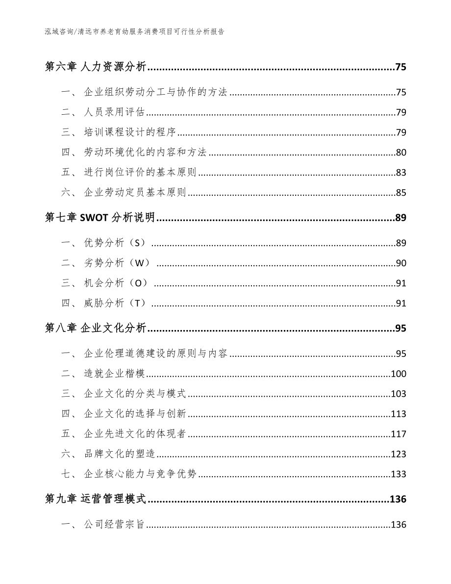 清远市养老育幼服务消费项目可行性分析报告_第4页