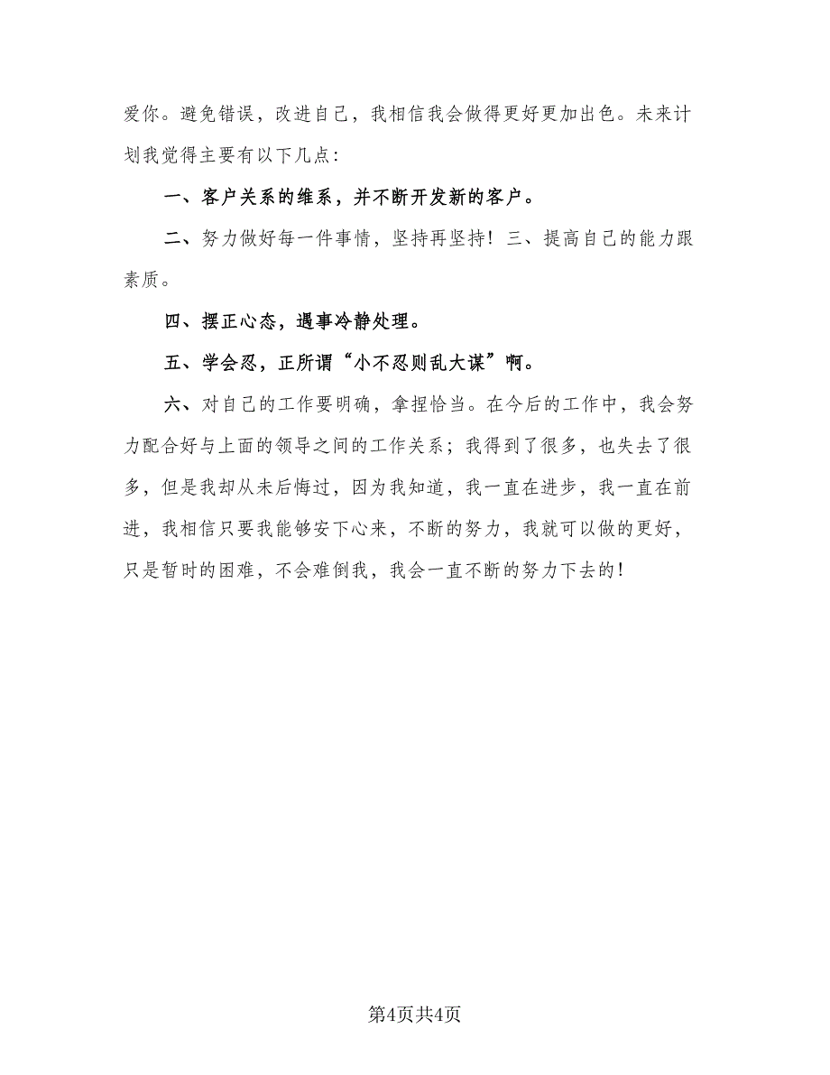 销售助理试用期转正工作总结（2篇）.doc_第4页