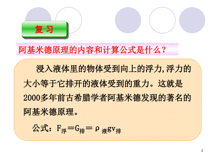 物体的沉浮条件及应用课件ppt_第2页