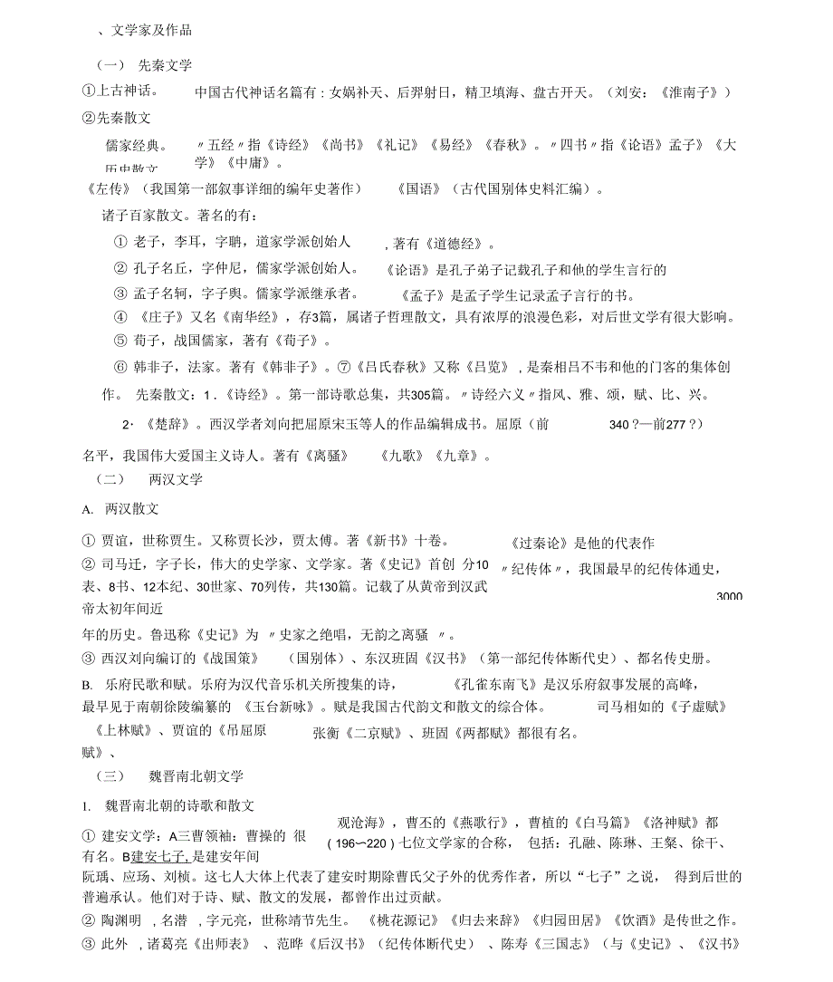 文学常识按年代整理_第1页