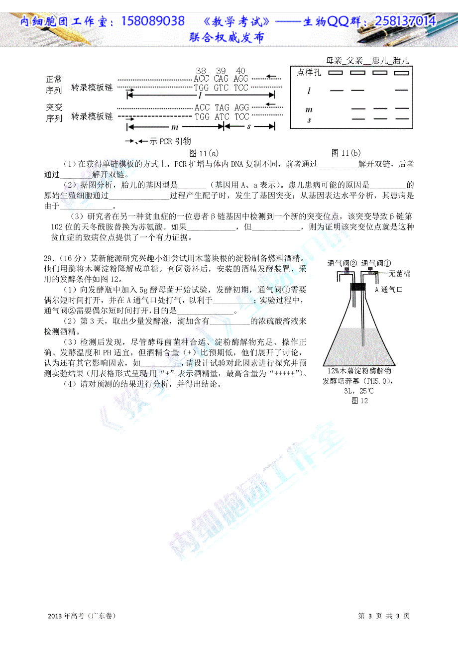 2013年高考广东卷_第3页