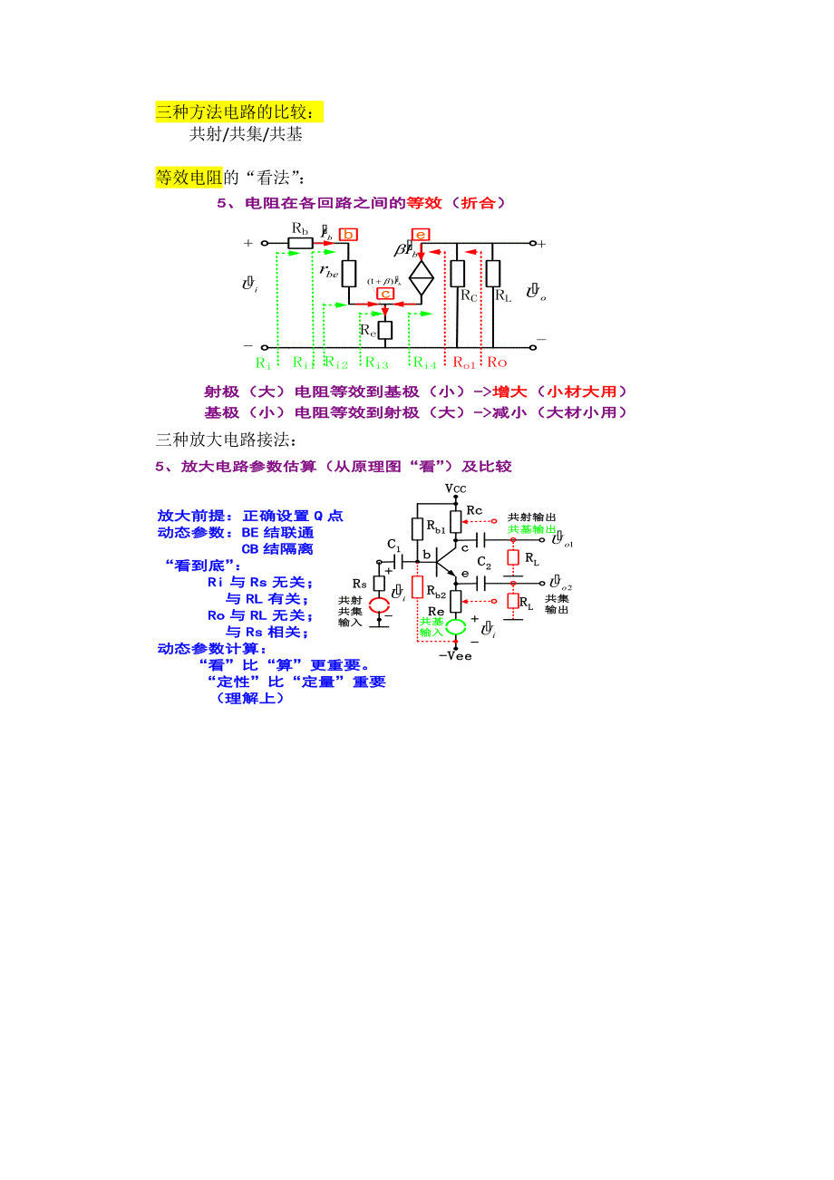 模拟电子电路复习重点_第4页