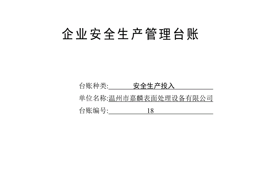 编号18 安全生产投入台账（天选打工人）.docx_第1页