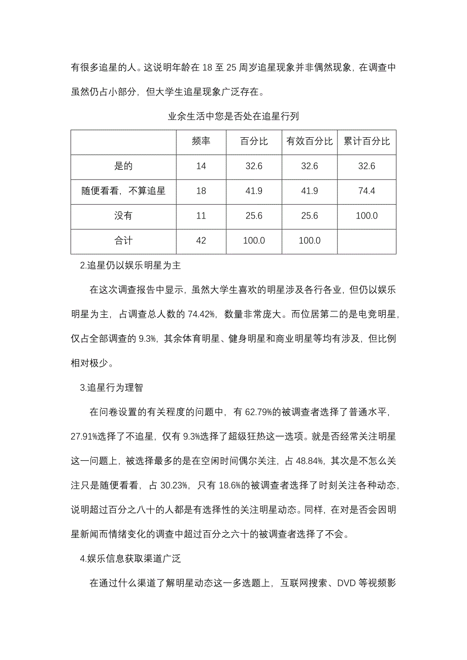 关于大学生追星情况调查报告_第2页