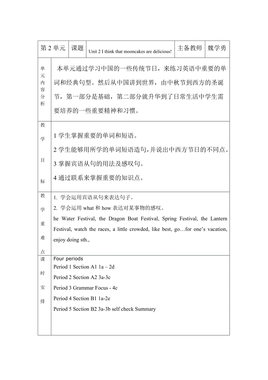 九年级英语上册第二单元Unit2Ithinkthatmooncakesaredelicious_第1页