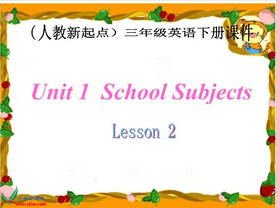 Unit 1 School Subjects_第1页