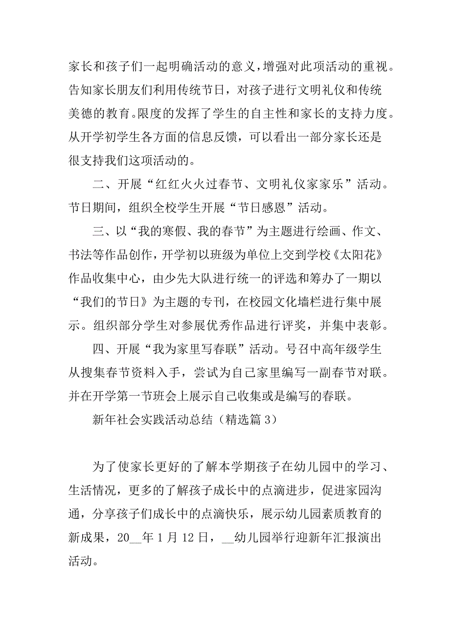 2023年新年社会实践活动总结_第3页