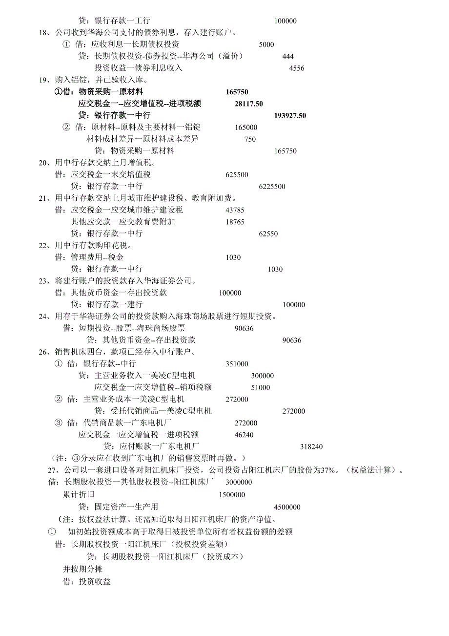 2012年最新会计模拟做账分录有用_第2页