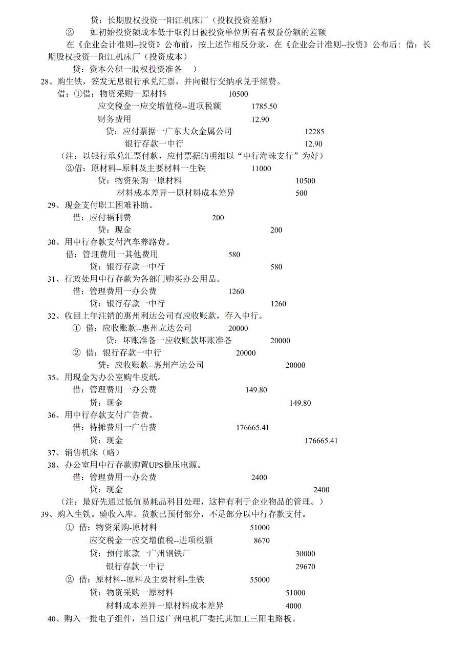 2012年最新会计模拟做账分录有用_第3页