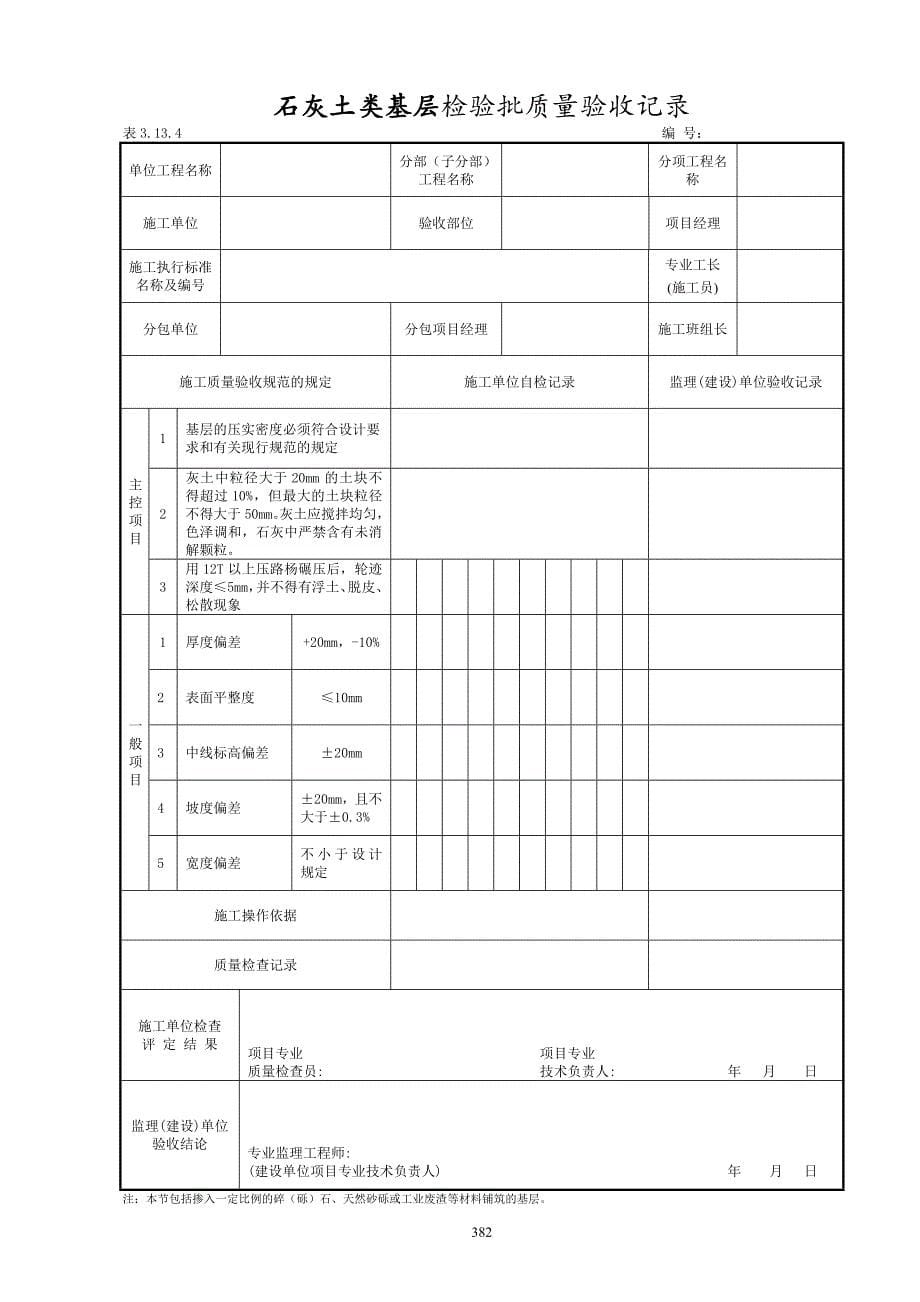 厂区道路检验批质量验收记录表格.doc_第5页