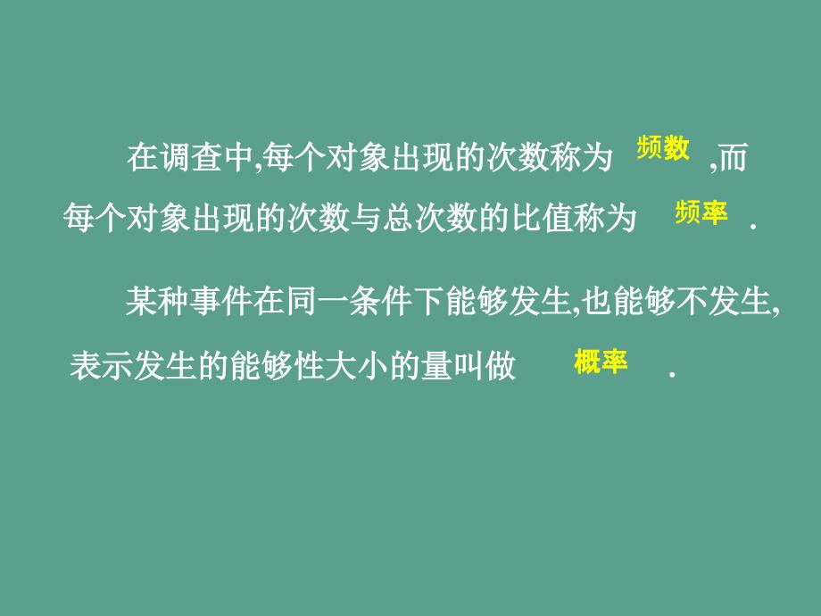 六章频率与概率一节频率与概率一ppt课件_第2页