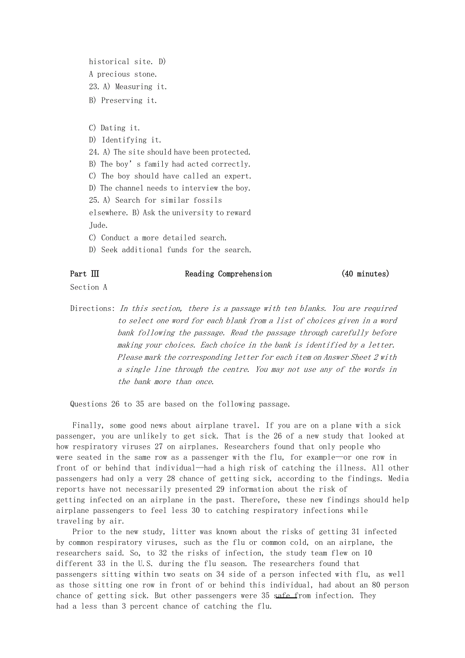 2019年12月英语四级真题及答案第二套_第4页