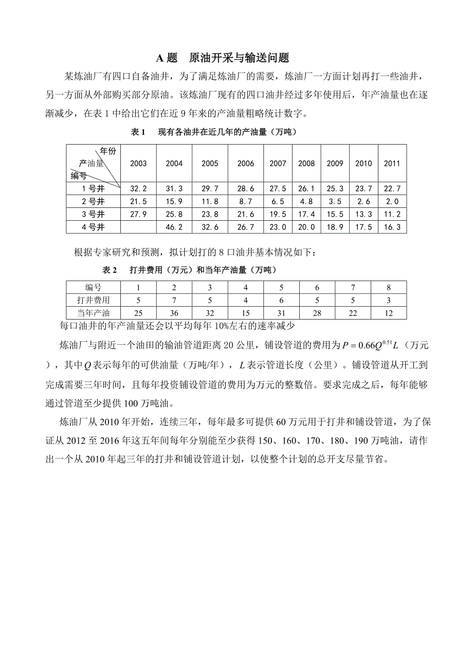 2012年中北大学大学生数学建模试题1.doc_第1页