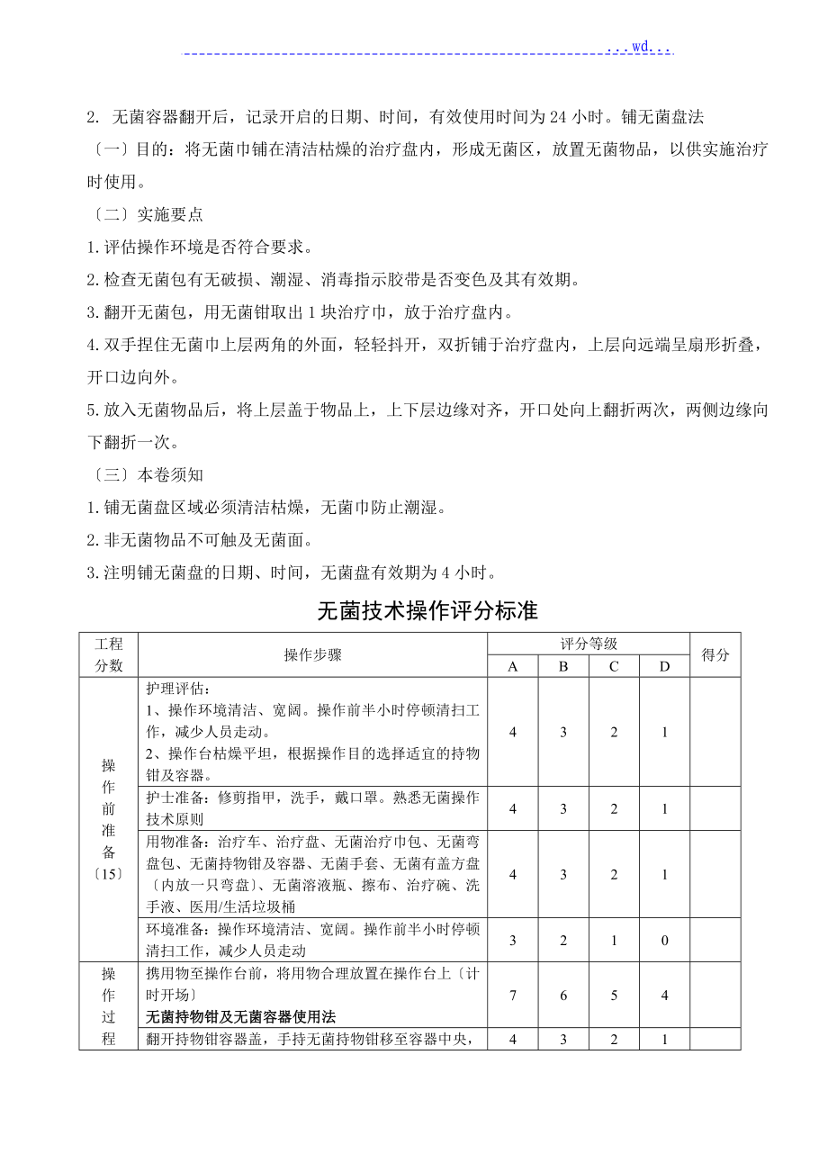 护理技术操作评分标准_第5页