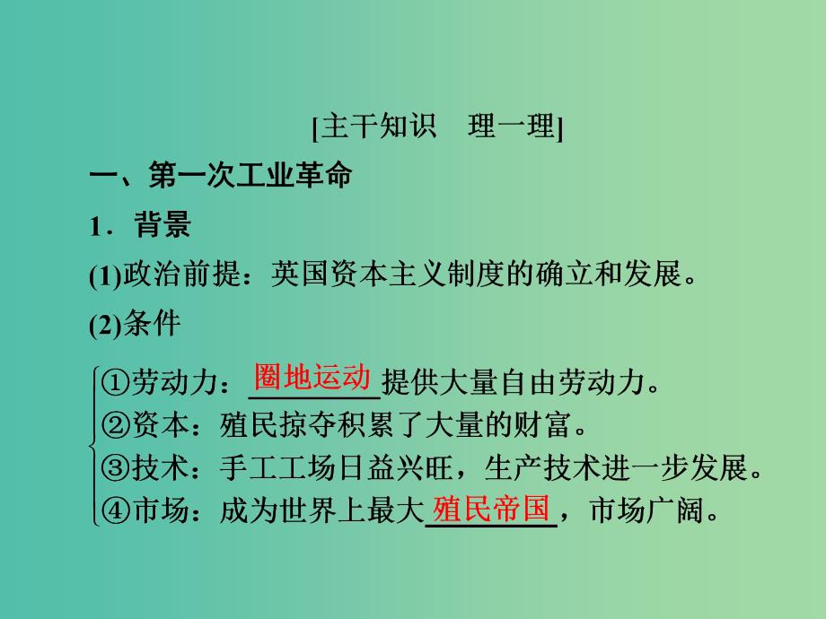 2019届高考历史一轮复习 第七单元 资本主义世界市场的形成和发展 26 第一次工业革命课件 新人教版.ppt_第4页