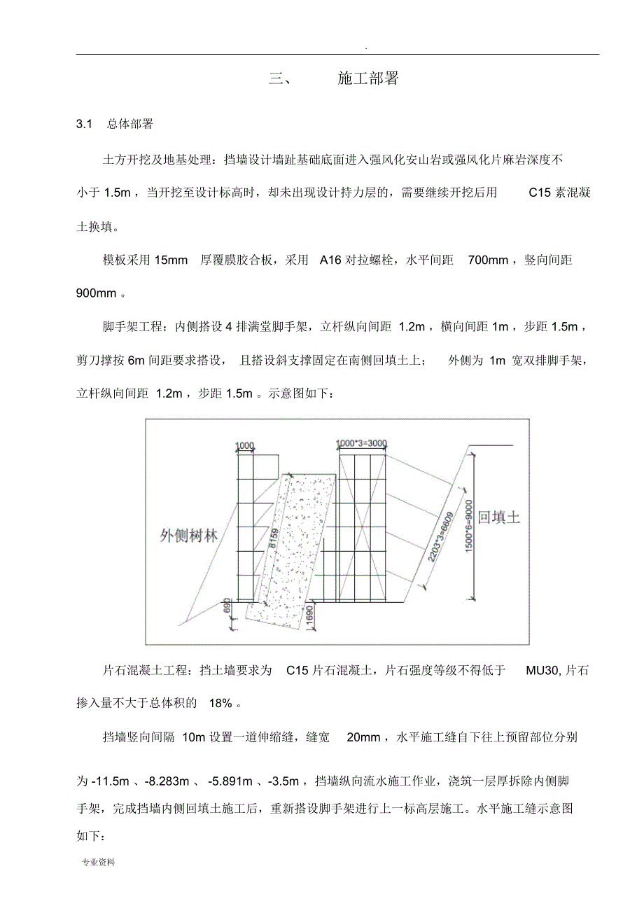 砼挡墙施工方案_第4页