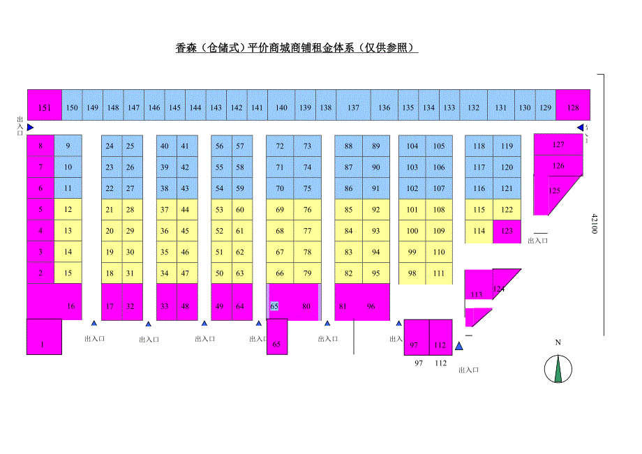 香森仓储式平价商城租金全新体系_第1页