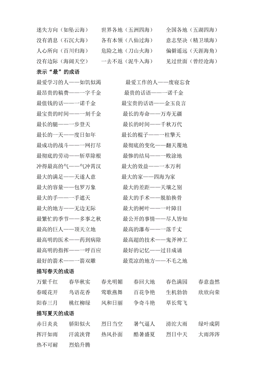 四年级成语归类_第3页