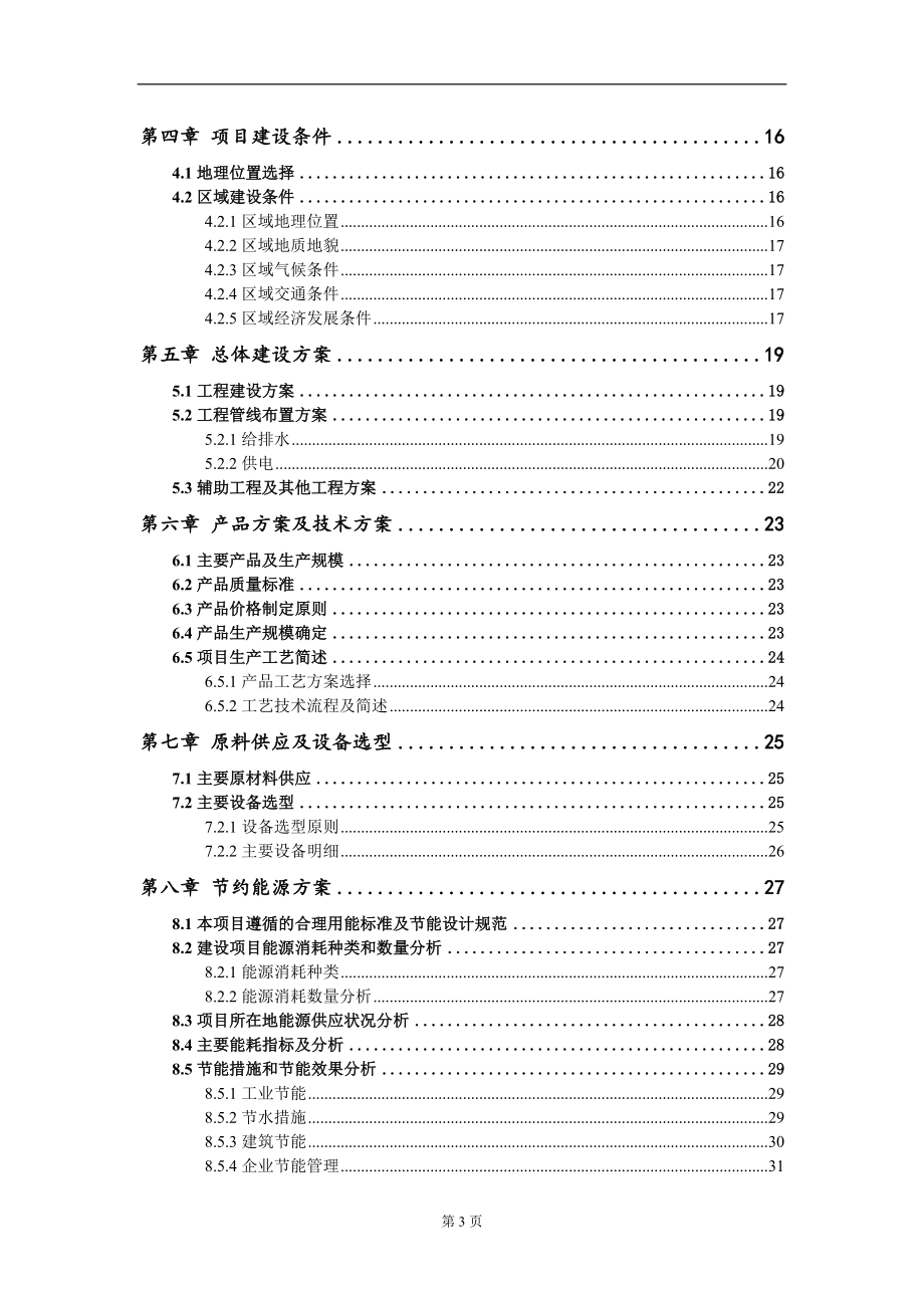 五金表带项目可行性研究报告模板备案审批定制代写_第3页