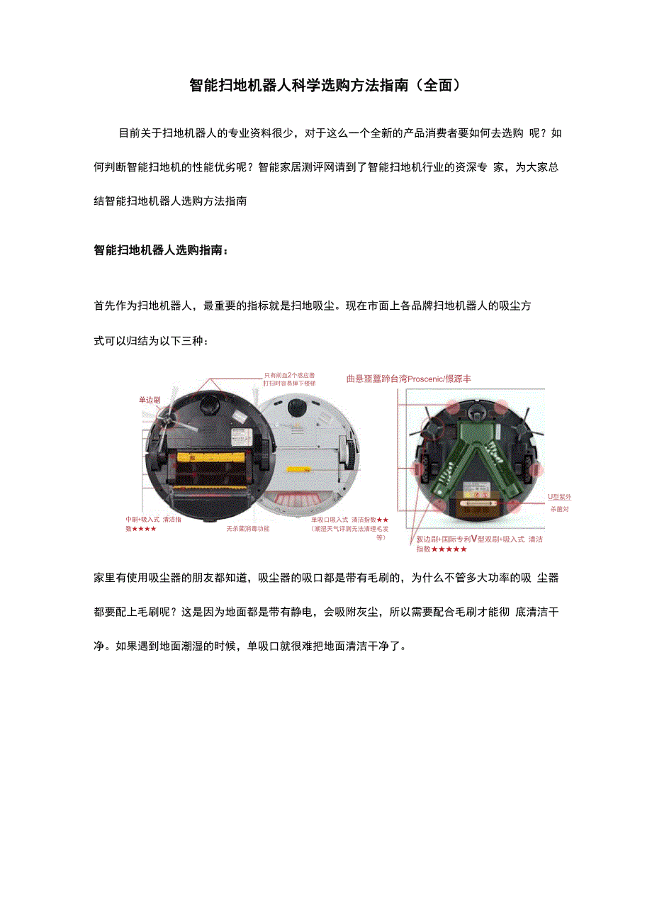 智能扫地机器人科学辨别方案_第1页