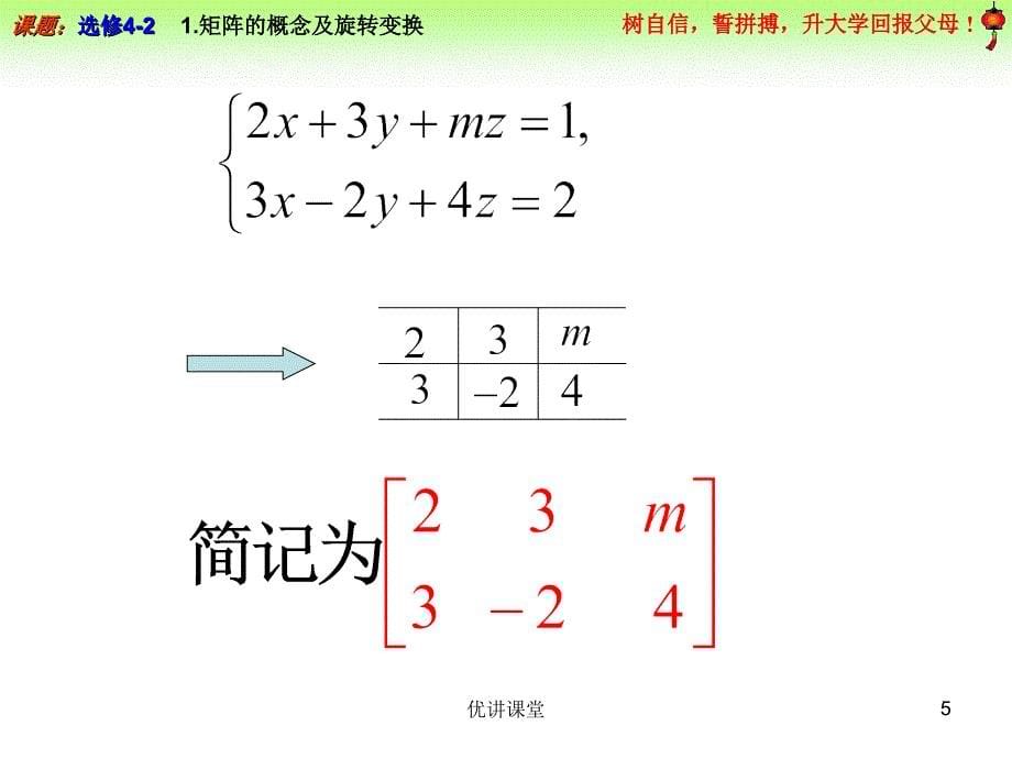 1.1 矩阵的概念及旋转变换【沐风教学】_第5页