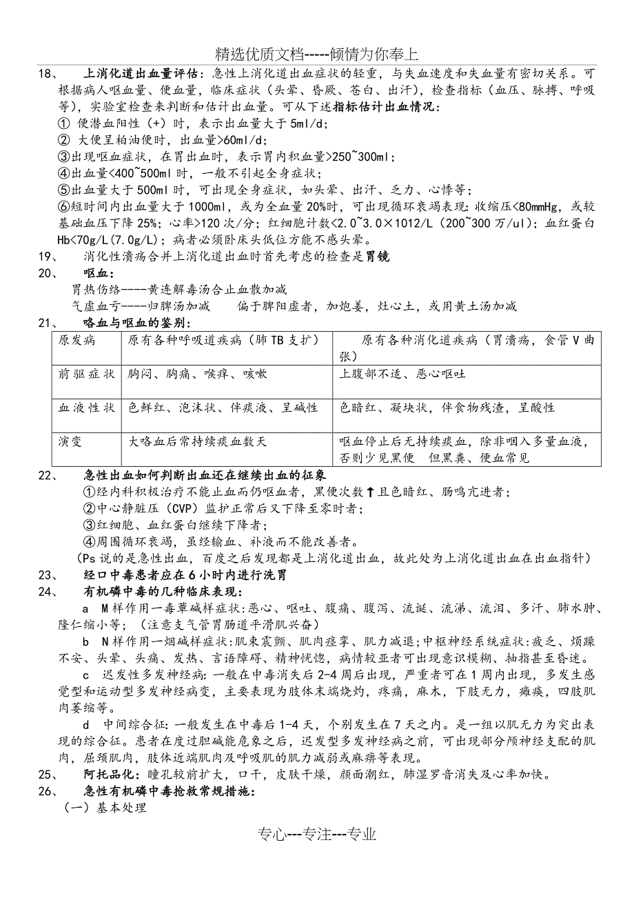 中医急症学考试重点---成都中医药大学_第2页