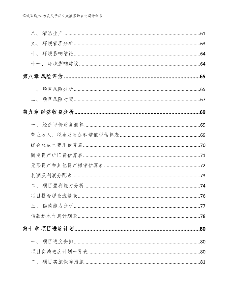 沁水县关于成立大数据融合公司计划书_模板范本_第4页