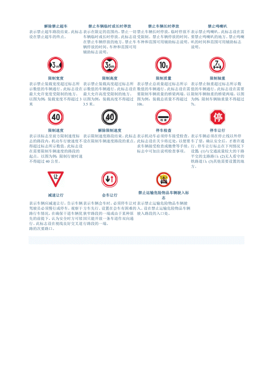 考驾照交通标志图片大全_第4页