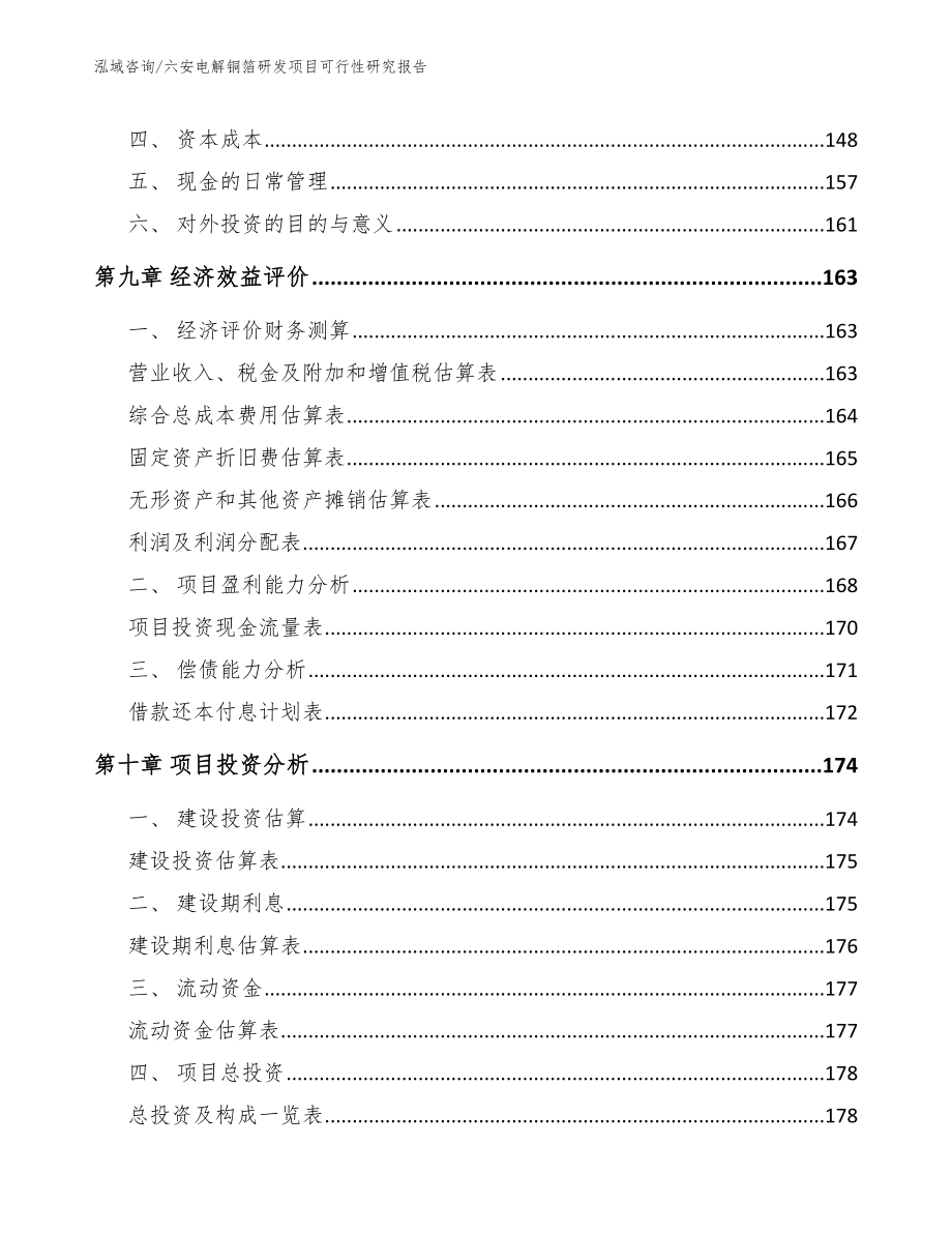 六安电解铜箔研发项目可行性研究报告（模板范本）_第5页