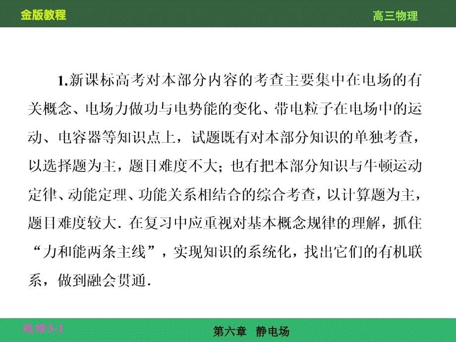 静电场61新课标复习资料课件_第5页