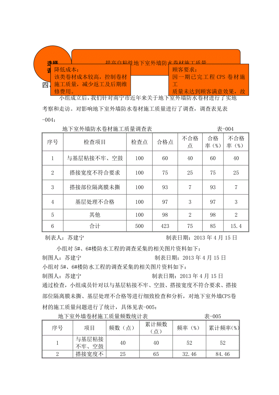 提高自粘性地下室外墙防水卷材施工质量QC成果_第4页