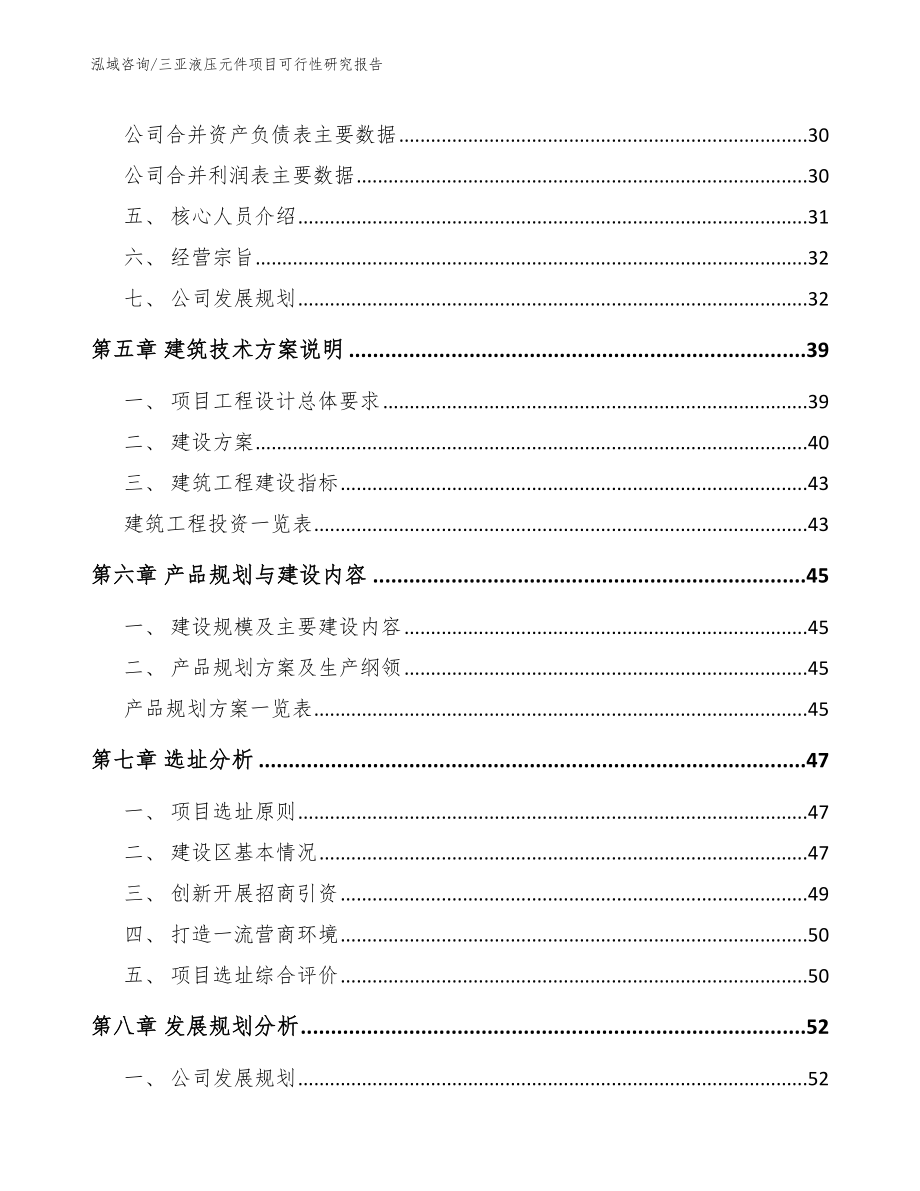 三亚液压元件项目可行性研究报告（模板）_第3页