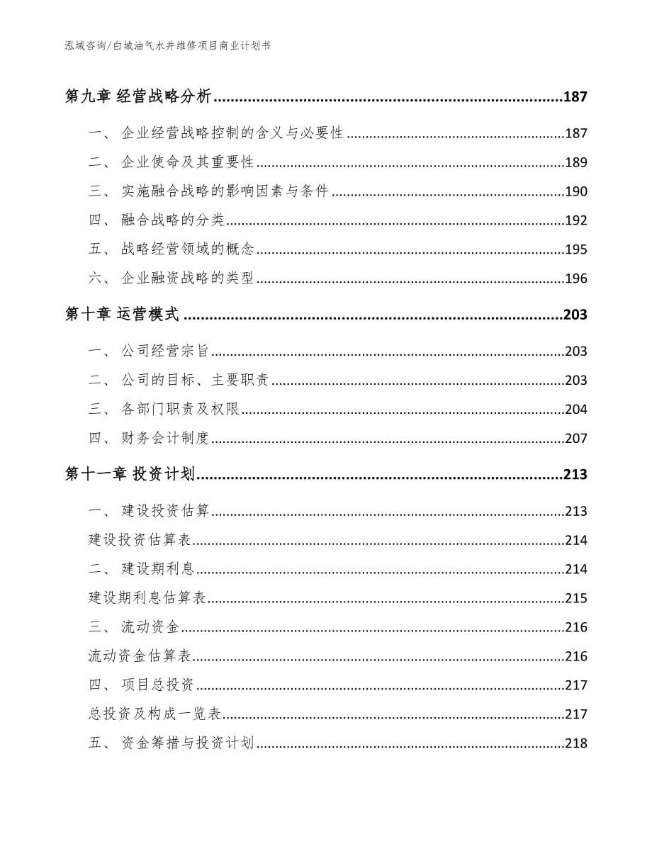 白城油气水井维修项目商业计划书_第5页