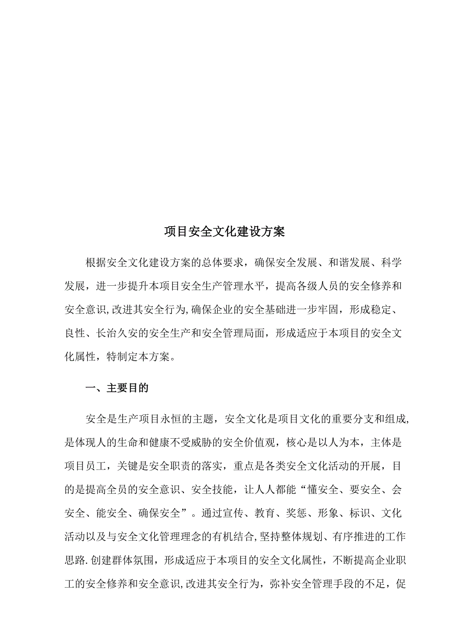 项目安全文化建设方案实用文档_第3页