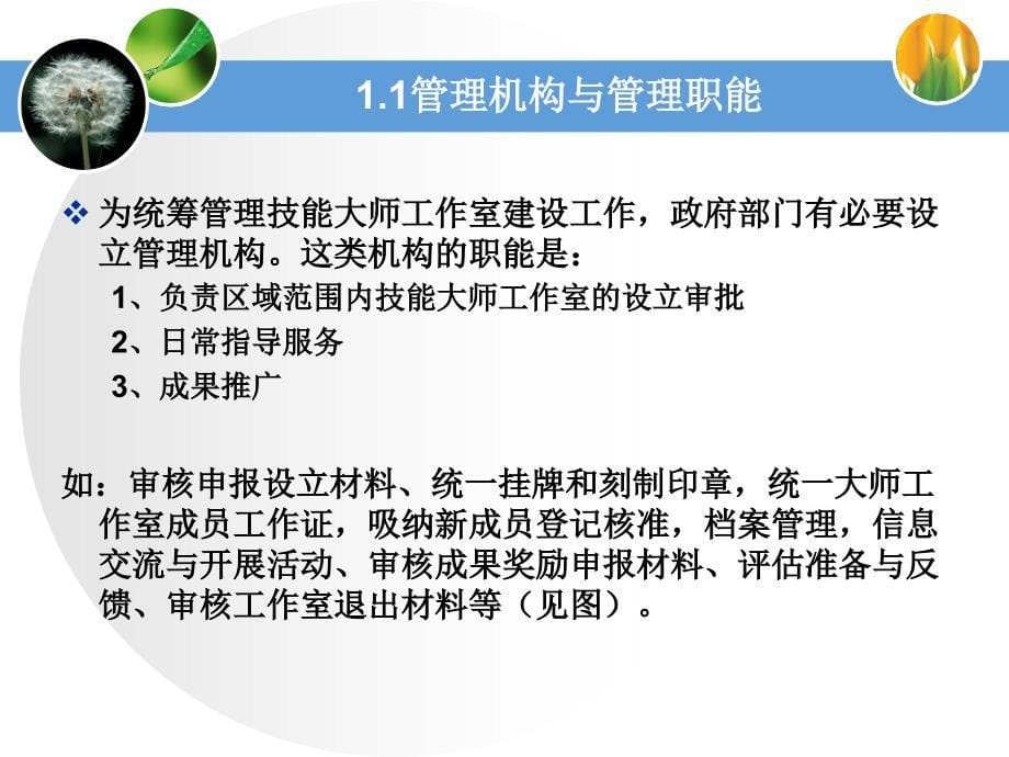 技能大师工作室建设政府管理讲解课件_第5页