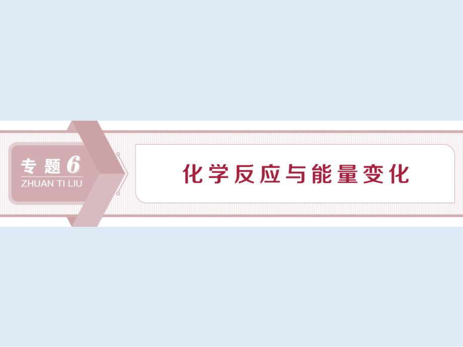 版浙江新高考化学选考总复习课件：专题6 第一单元　化学反应中的热效应_第1页