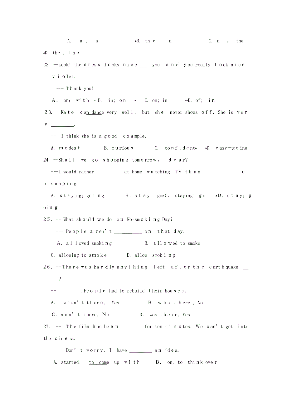 江苏省扬州市邗江区实验学校2016届九年级上学期第一次月考英语试题(含答案).doc_第4页