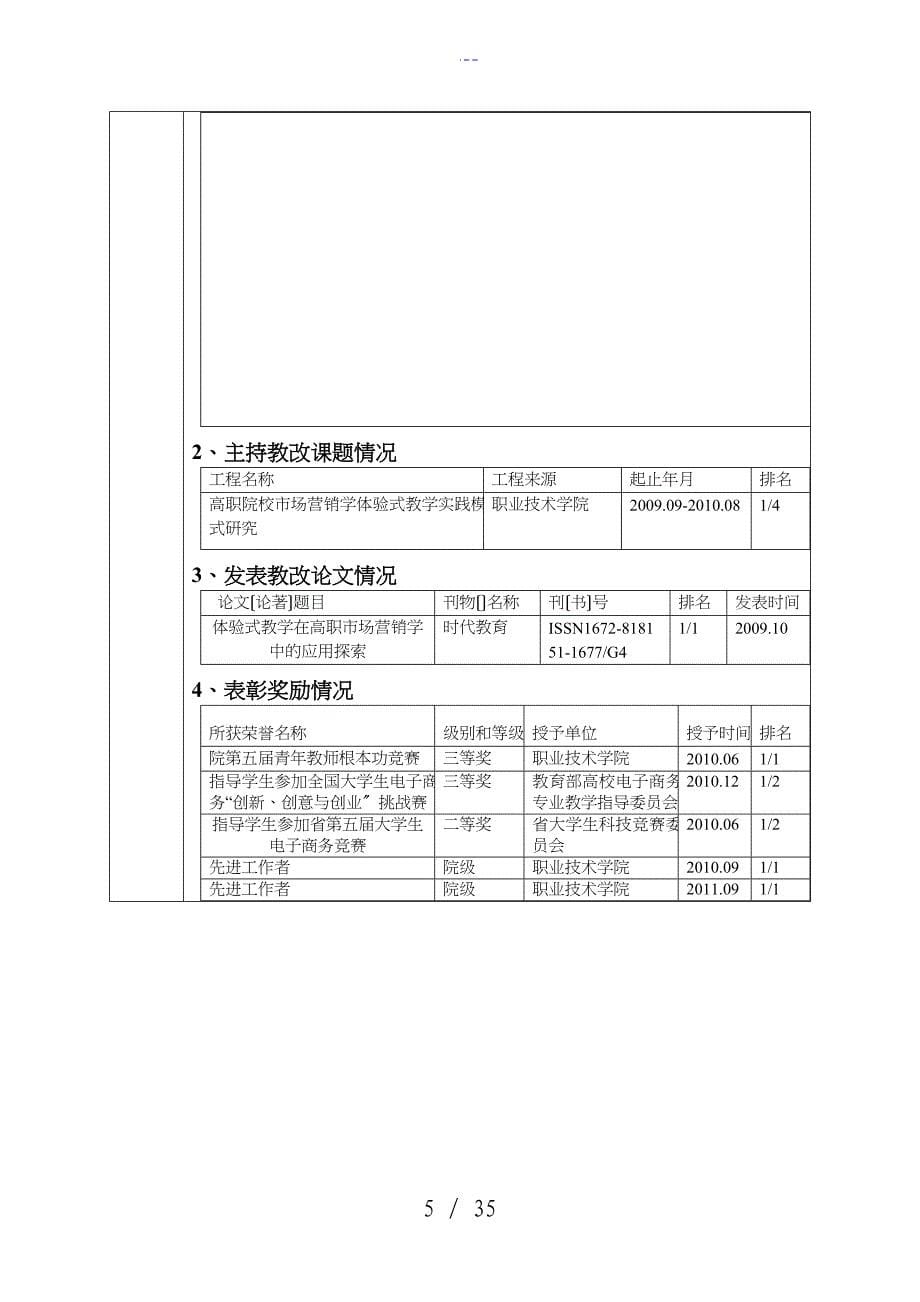 国际市场营销精品课程申报表_第5页