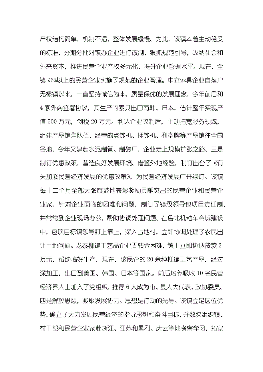 x镇民营经济调查汇报_第2页