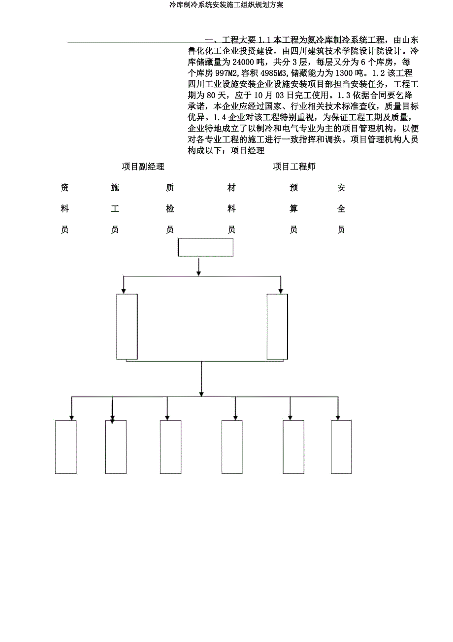 冷库制冷系统安装施工组织规划方案.docx_第3页