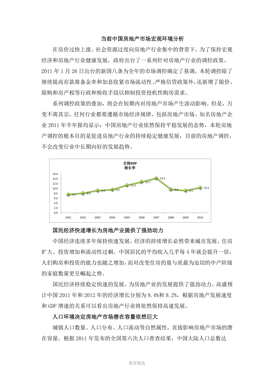 当前中国房地产市场宏观环境分析_第1页