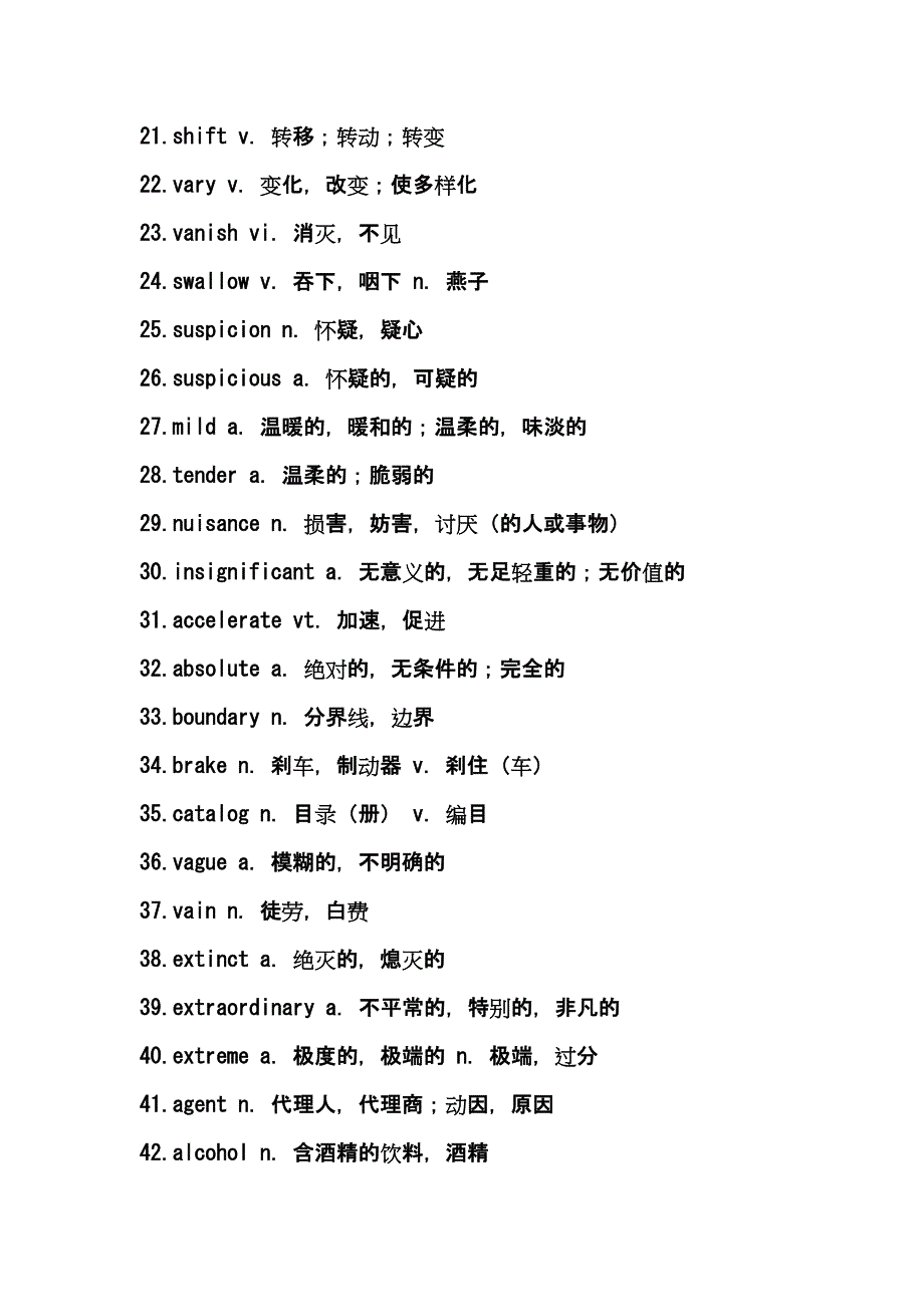 四级核心词汇690个附高频词汇表【实用】_第2页