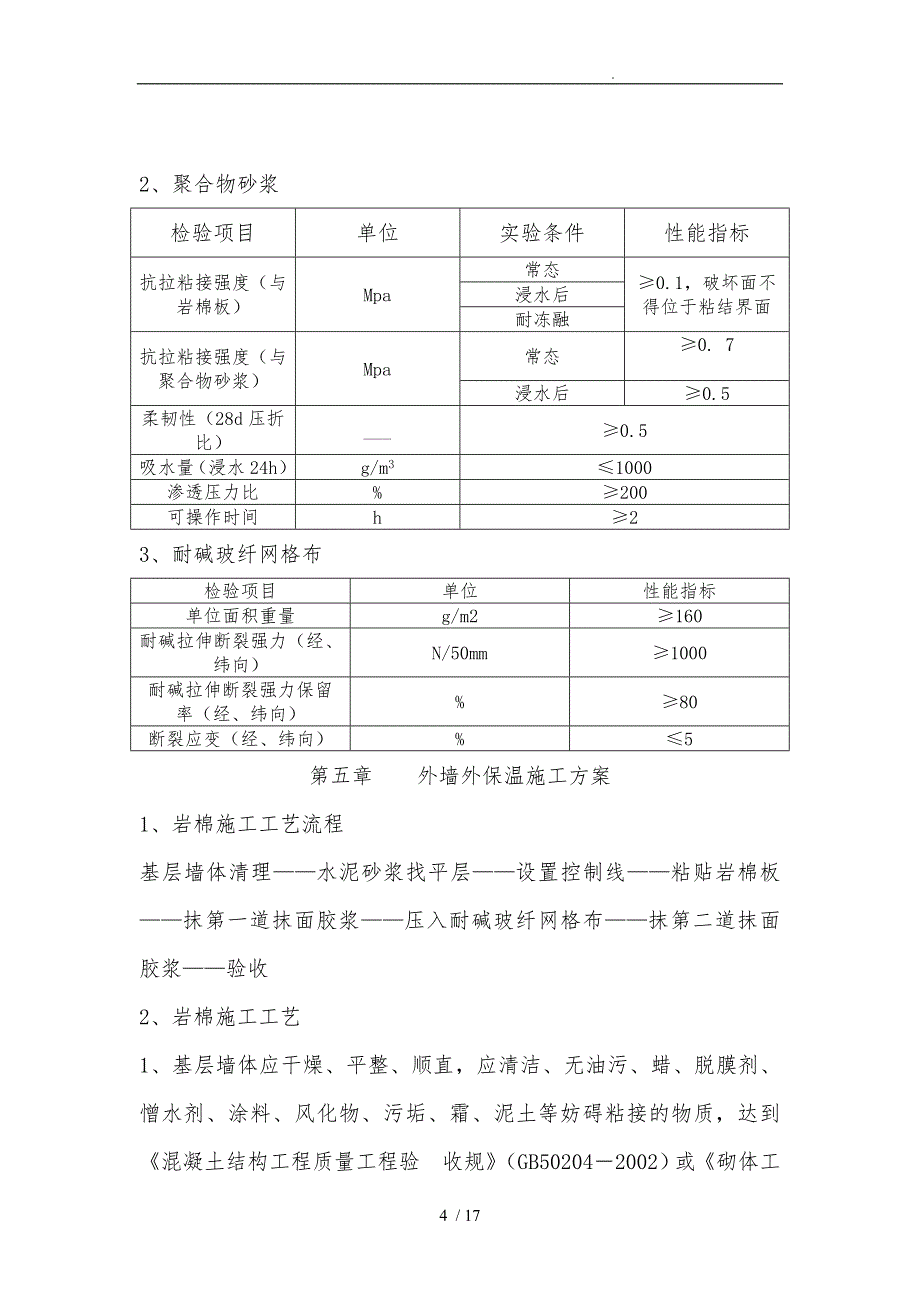 外墙岩棉保温工程施工设计方案_第4页