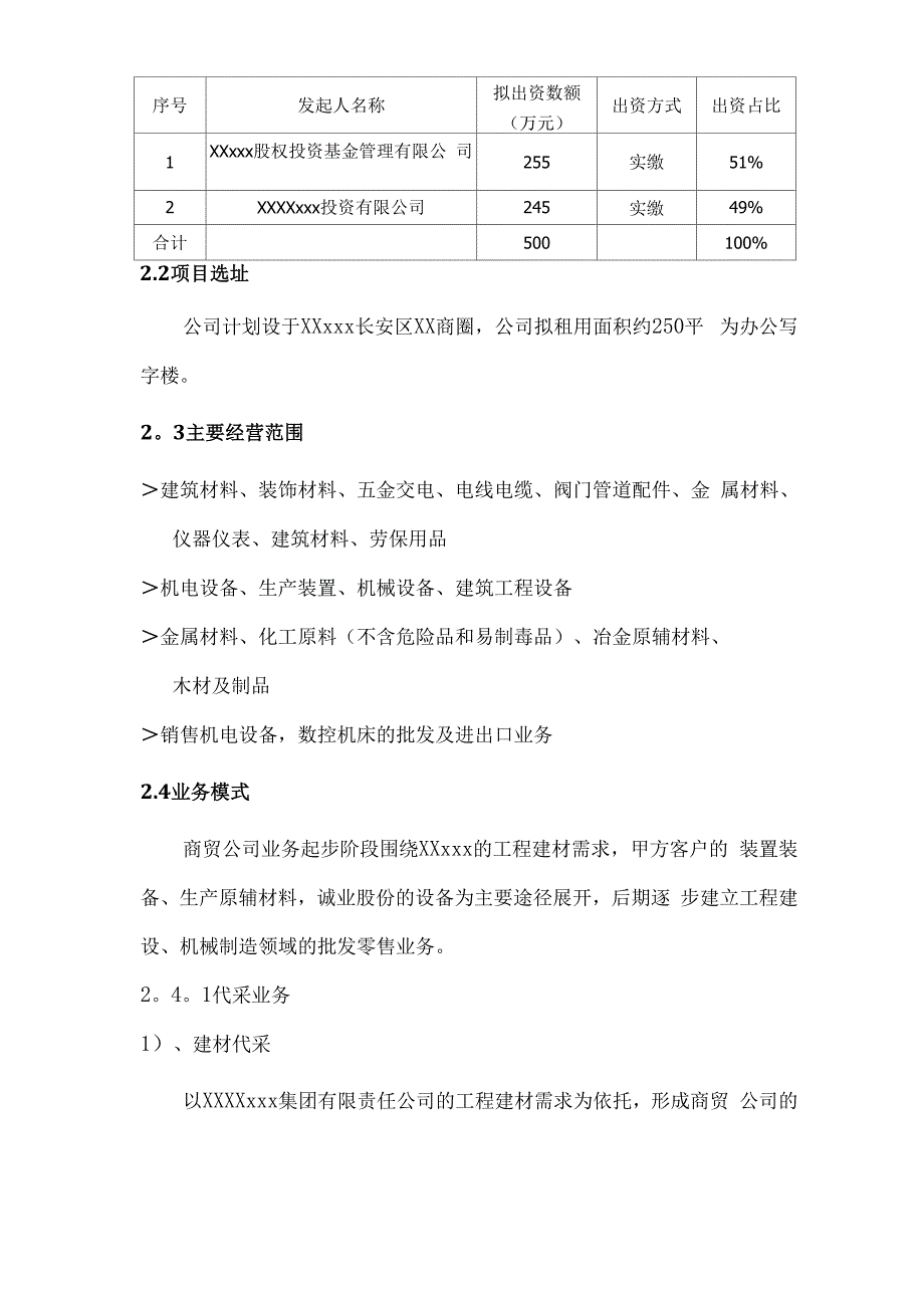 合作发起成立商贸公司的商业计划方案_第3页